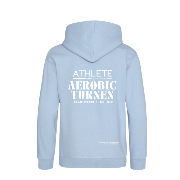 Kids Hoodie, Athlete | Blau-Weiss Buchholz Aerobicturnen 🤍 10 % Bundle Vorteil mit Kids Sweatpant