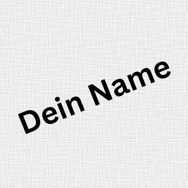 Namensaufdruck